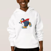 Pinguin bei Ice-Skaten mit Ice-Skaten.PNG Hoodie (Vorderseite)