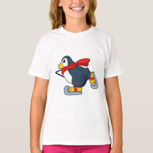 Pinguin bei Ice-Skaten mit Ice-Skaten.PNG T-Shirt