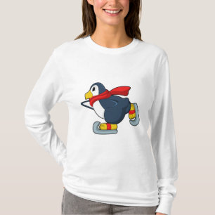 Pinguin bei Ice-Skaten mit Ice-Skaten.PNG T-Shirt