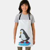 Pinguin bei Ice Skaten mit Ice-Skaten Schürze (Insitu)