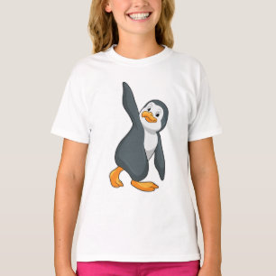 Pinguin bei Yoga-Stretching-Übungen T-Shirt