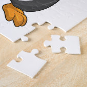 Pinguin beim Boxen mit Boxhandschuhen Puzzle (Seite)