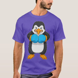 Pinguin beim Boxen mit Boxhandschuhen T-Shirt