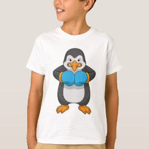 Pinguin beim Boxen mit Boxhandschuhen T-Shirt