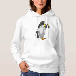 Pinguin beim Handball Sports Hoodie