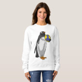 Pinguin beim Handball Sports Sweatshirt (Vorne ganz)