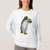 Pinguin beim Handball Sports T-Shirt (Vorderseite)