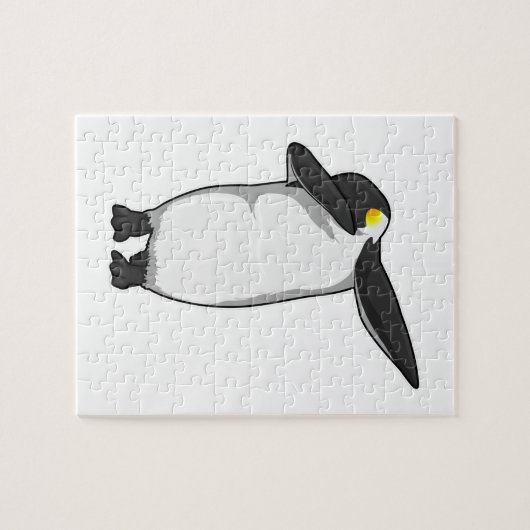 Pinguin beim Hip Hop Dance Dab Puzzle (Horizontal)