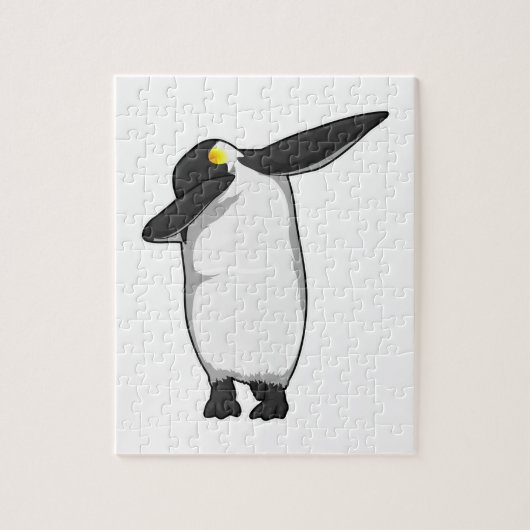 Pinguin beim Hip Hop Dance Dab Puzzle (Vertikal)