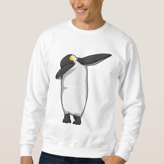 Pinguin beim Hip Hop Dance Dab Sweatshirt (Vorderseite)