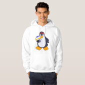 Pinguin beim Volleyball-Sport Hoodie (Vorne ganz)