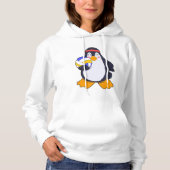 Pinguin beim Volleyball-Sport Hoodie (Vorderseite)