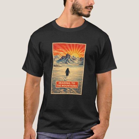 Pinguin Berg T-Shirt (Vorderseite)