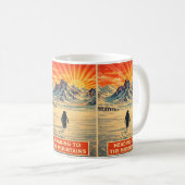Pinguin-Berg-Tasse Kaffeetasse (VorderseiteRechts)