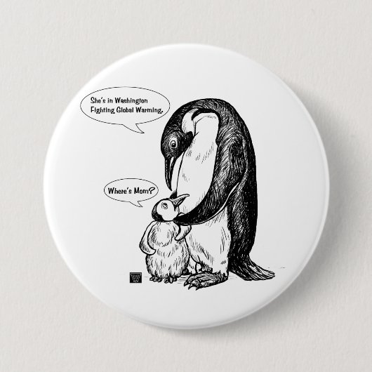 Pinguin-Bewusstsein Button (Vorderseite)