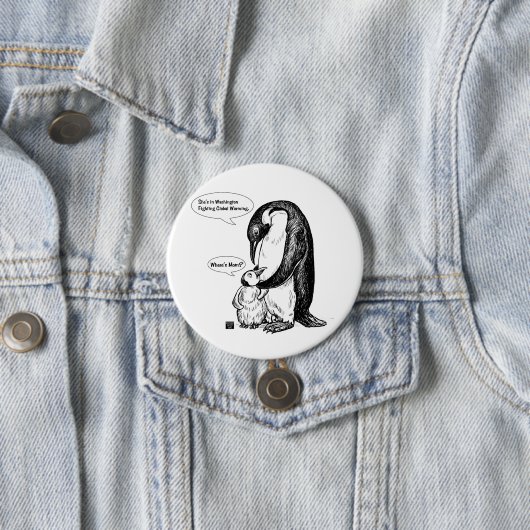 Pinguin-Bewusstsein Button (Beispiel)