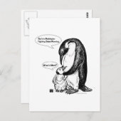 Pinguin-Bewusstsein Postkarte (Vorne/Hinten)