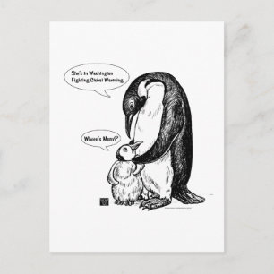 Pinguin-Bewusstsein Postkarte