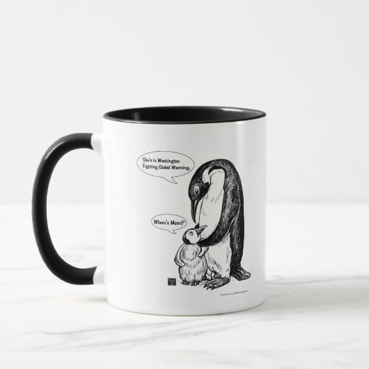 Pinguin-Bewusstsein Tasse (Links)