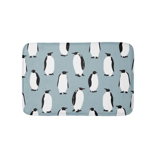 Pinguin Bird Animal Niedlich Pattern Badematte (Vorderseite)
