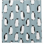 Pinguin Bird Animal Niedlich Pattern Duschvorhang (Vorderseite)