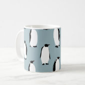 Pinguin Bird Animal Niedlich Pattern Kaffeetasse (Vorderseite Links)