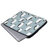 Pinguin Bird Animal Niedlich Pattern Laptopschutzhülle (Vorne Knopf)