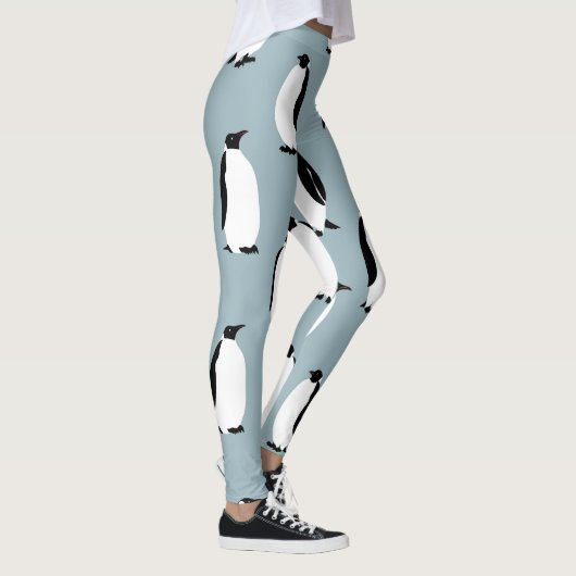 Pinguin Bird Animal Niedlich Pattern Leggings (Rechts)