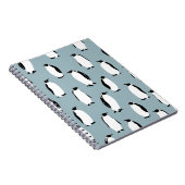 Pinguin Bird Animal Niedlich Pattern Notizblock (Rechte Seite)
