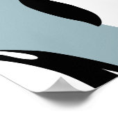 Pinguin Bird Animal Niedlich Pattern Poster (Ecke)