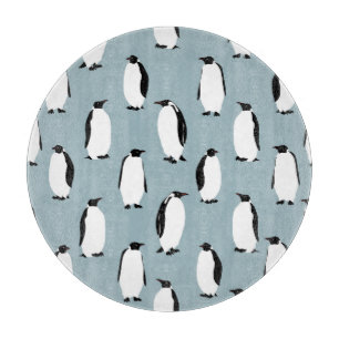Pinguin Bird Animal Niedlich Pattern Schneidebrett