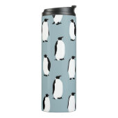 Pinguin Bird Animal Niedlich Pattern Thermosbecher (Nach links gedreht)