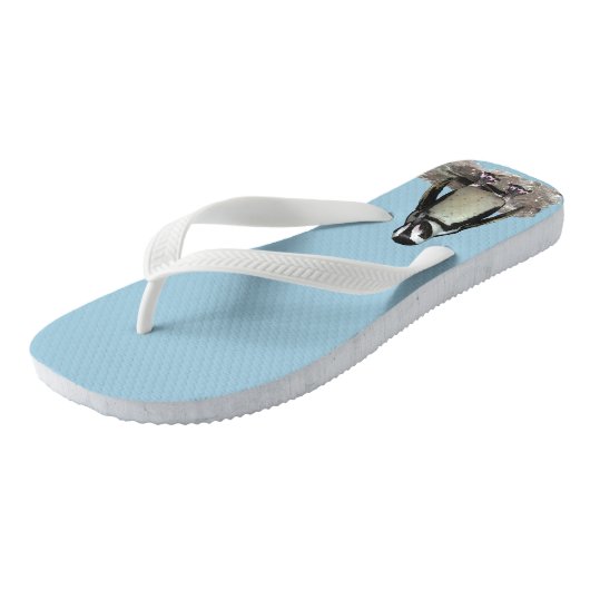 Pinguin Birds Flip Flops Badesandalen (Schrägansicht)