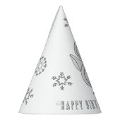 Pinguin Birthday Party - Farbe für Ihr eigenes Par Partyhütchen (Links)