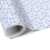 Pinguin Birthday Wrapping Paper Geschenkpapier (Rolleneckpunkt)