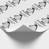 Pinguin bitte lehre mich, wie man den sonnigen Pin Geschenkpapier (Ecke)