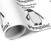 Pinguin bitte lehre mich, wie man den sonnigen Pin Geschenkpapier (Rolleneckpunkt)