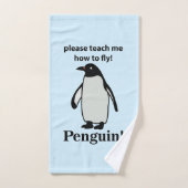 Pinguin bitte lehre mich, wie man den sonnigen Pin Handtuch (Handtuch)