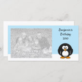 Pinguin Blank Foto Style Ankündigung (Vorne/Hinten)