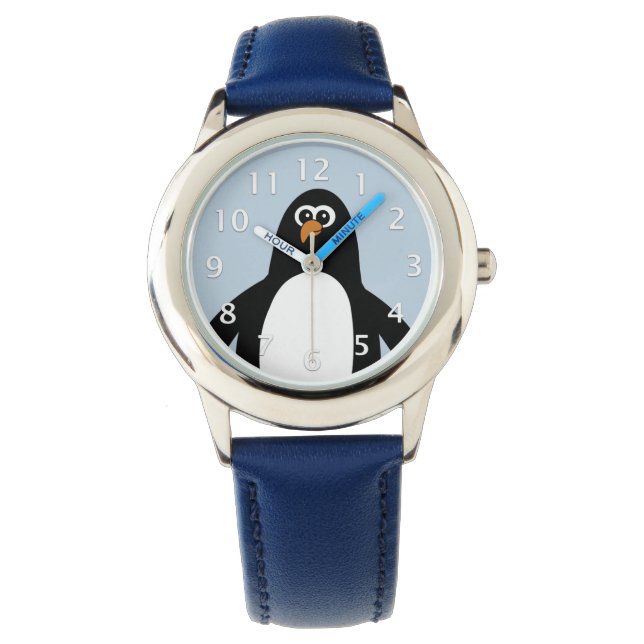Pinguin Blue Armbanduhr (Vorderseite)