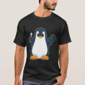 Pinguin Bowling Bowling Ball T-Shirt (Vorderseite)