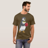 Pinguin Bowling Bowling Ball T-Shirt (Vorne ganz)
