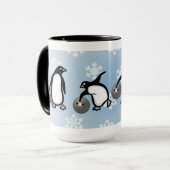 Pinguin Bowling Tasse (Vorderseite Links)