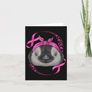 Pinguin Breast Cancer Awareness Pink Byndana Cance Karte