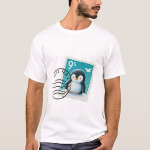 Pinguin-Briefmarke T-Shirt