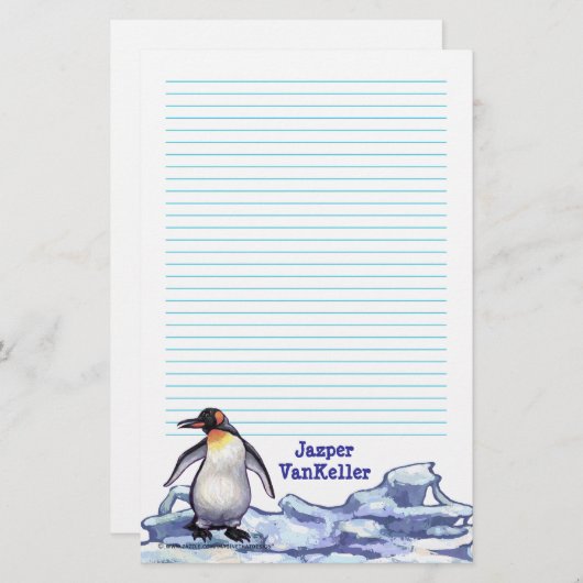 Pinguin-Briefpapier Briefpapier (Vorne/Hinten)