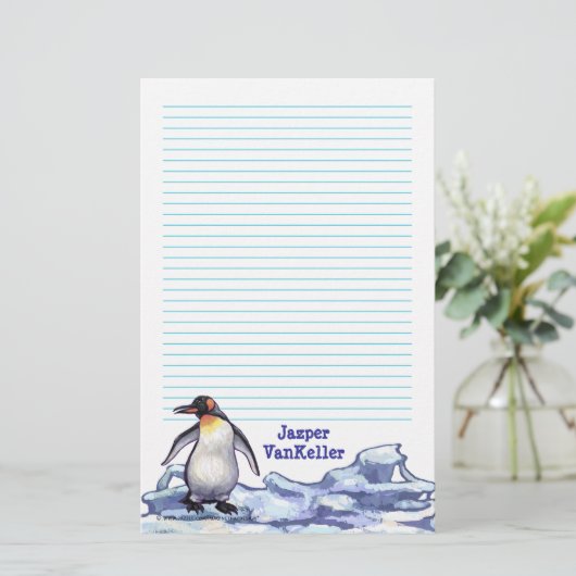 Pinguin-Briefpapier Briefpapier (Stehend Vorderseite)