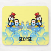 Pinguin Bubble Bath Mouse Pad! Mousepad (Vorne)