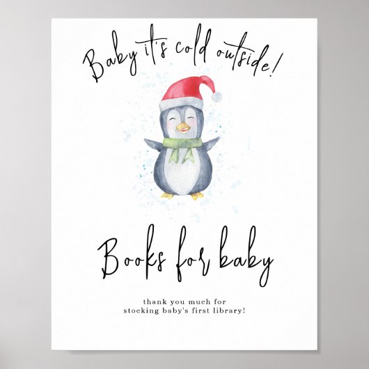 Pinguin - Bücher für das Baby Poster (Vorne)