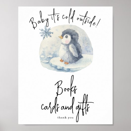 Pinguin - Büchskarten und -geschenke Poster (Vorne)